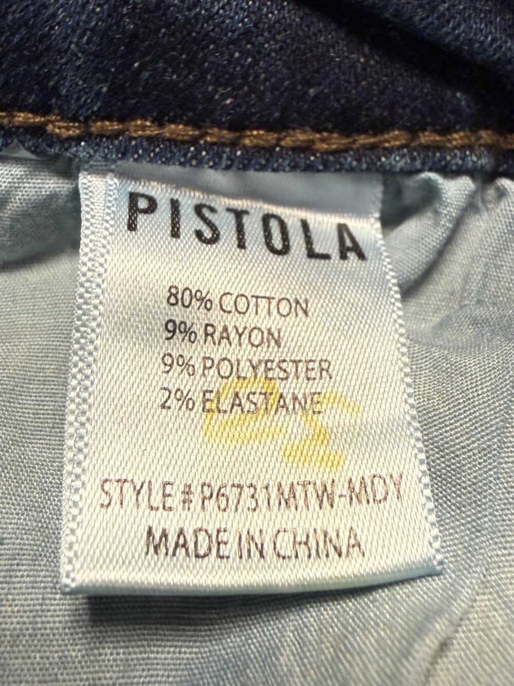 Pistola Ankle Slim Denim Jeans Women's 31 Medium Wash Minimalist Skinny Mid-Rise - Picture 11 of 12